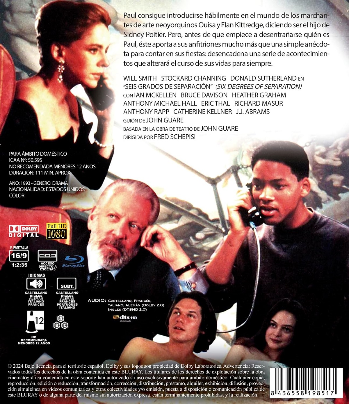 Six Degrees of Separation (ej svensk text) (Blu-ray) - 2