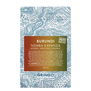 Gringo Nordic - Burundi Nemba Kayanza - Mellanrostade kaffebönor - 250g