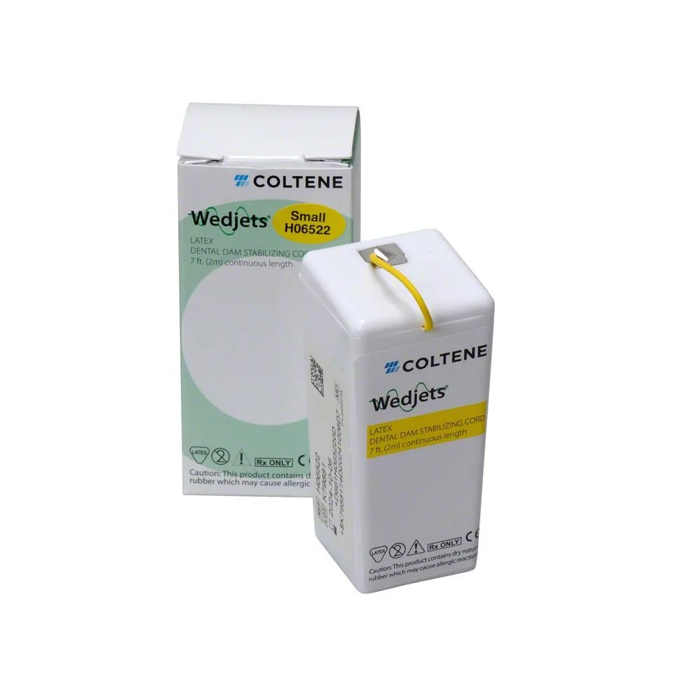 Hygenic WedJets kofferdamtråd Latex Gul, Small