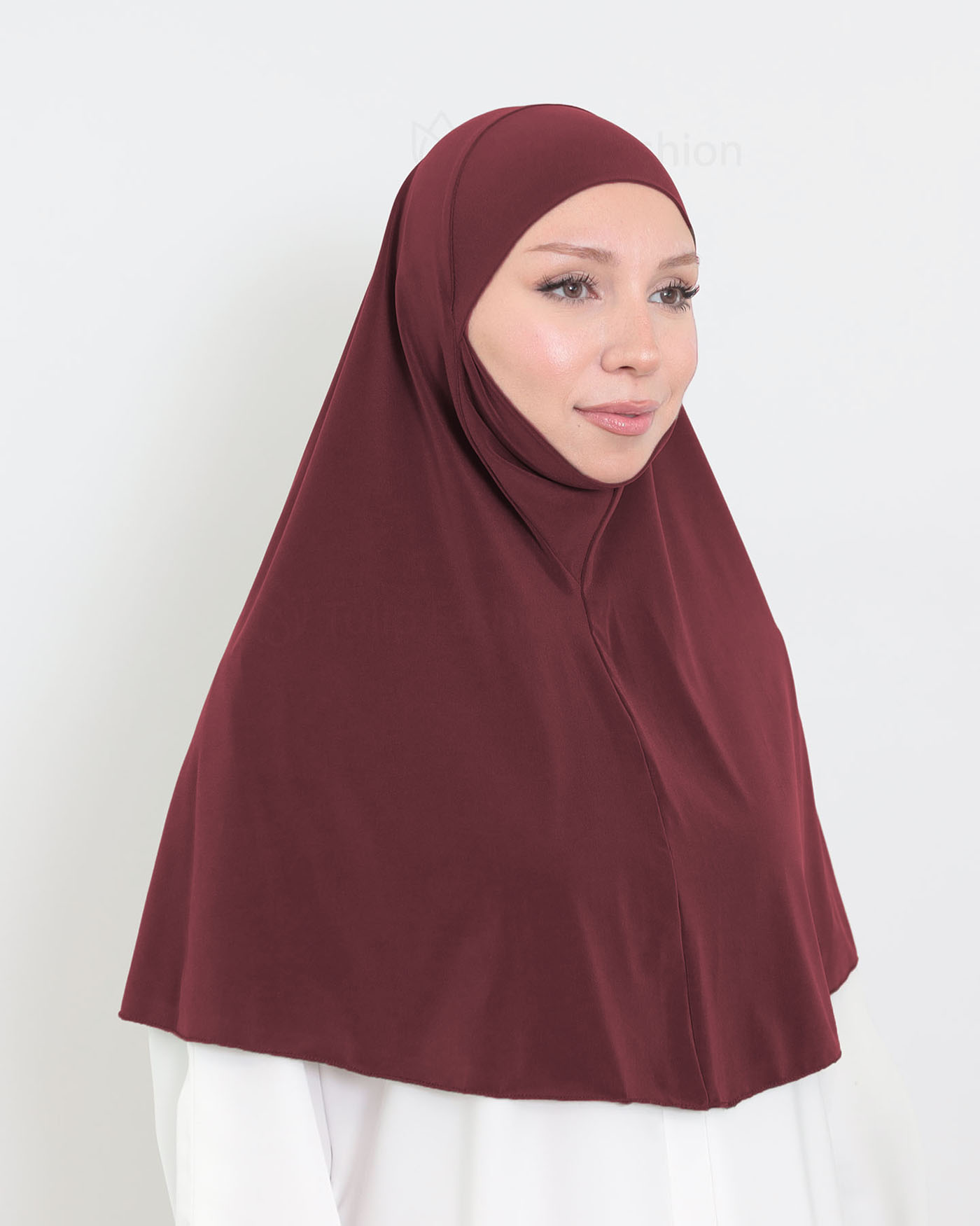 Hijab - Al Amira X-Large Lycra - Maroon - 2