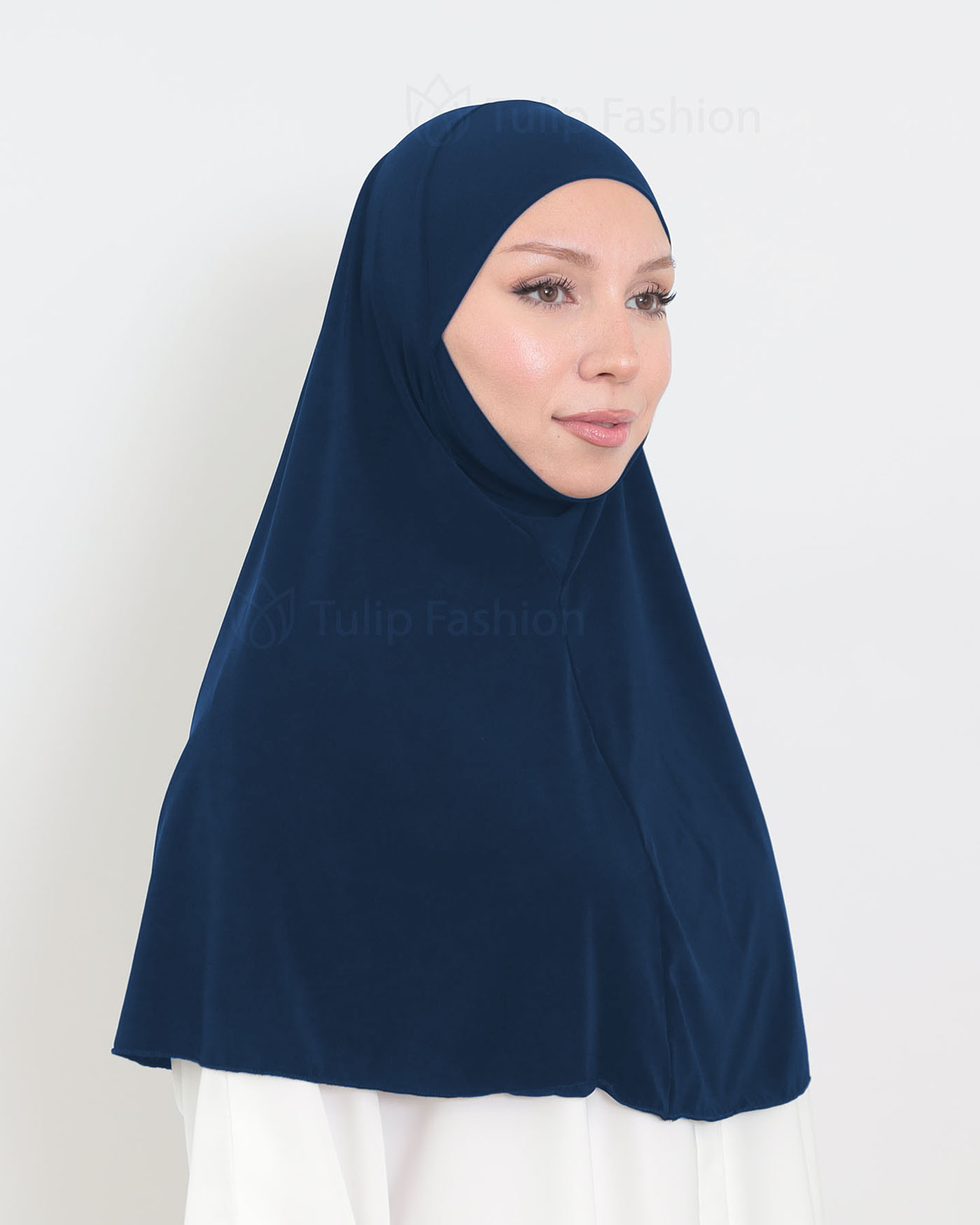 Hijab - Al Amira X-Large Lycra - Midnight Blue - 2