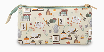 Steel Mill & Co UK : Book Nook Pencil Pouch  - Pennfodral med dragkedja och tre fack