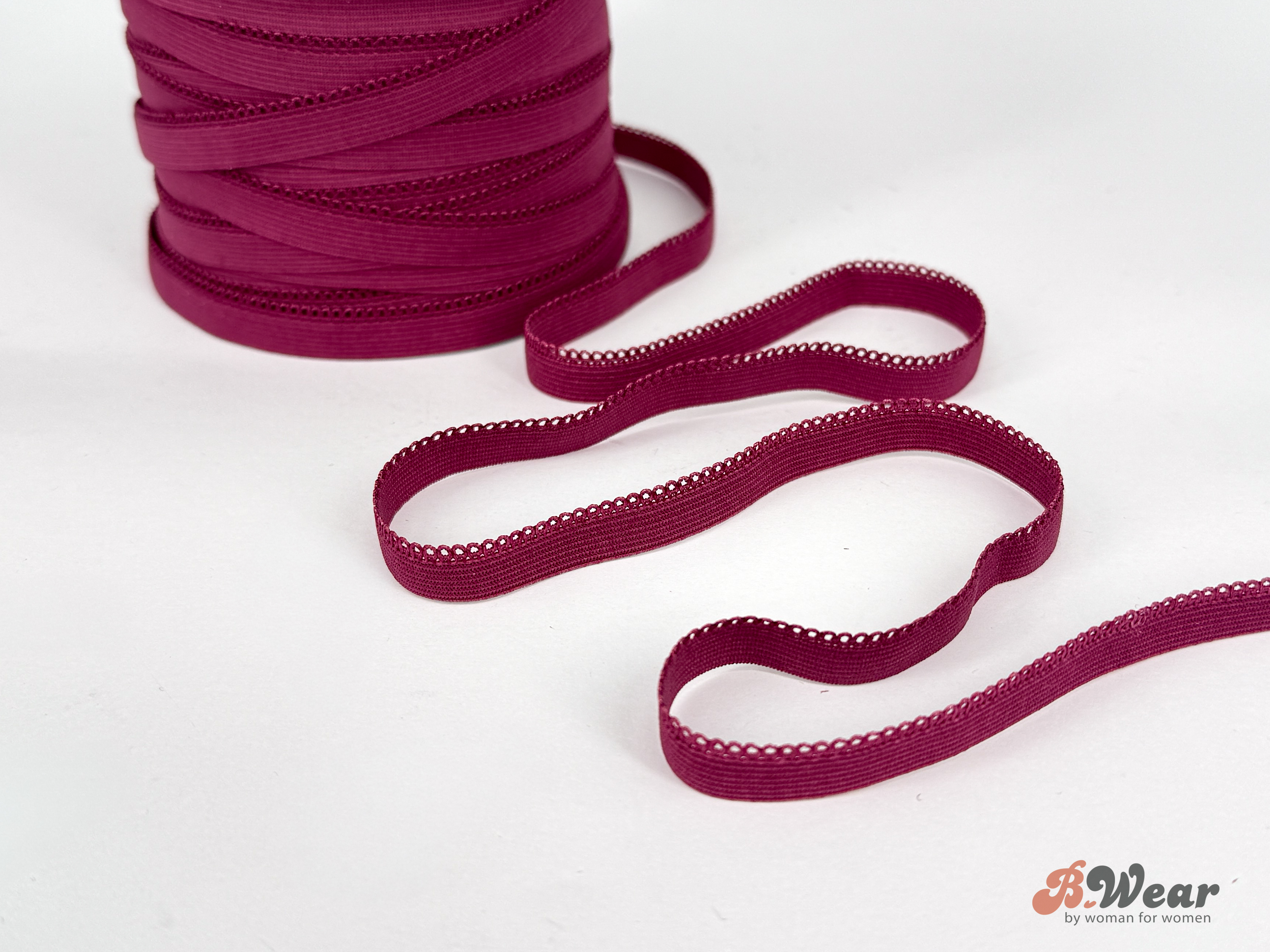 Cute panty elastic 10 mm - Black Cherry