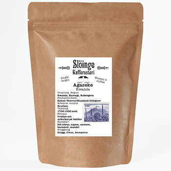 Slöinge kafferosteri - Agaseke - Rwanda - Ljusrostade hela kaffebönor  - 250g