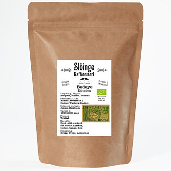 Slöinge kafferosteri - Bedeye - Rwanda - Ljusrostade hela kaffebönor  - 250g