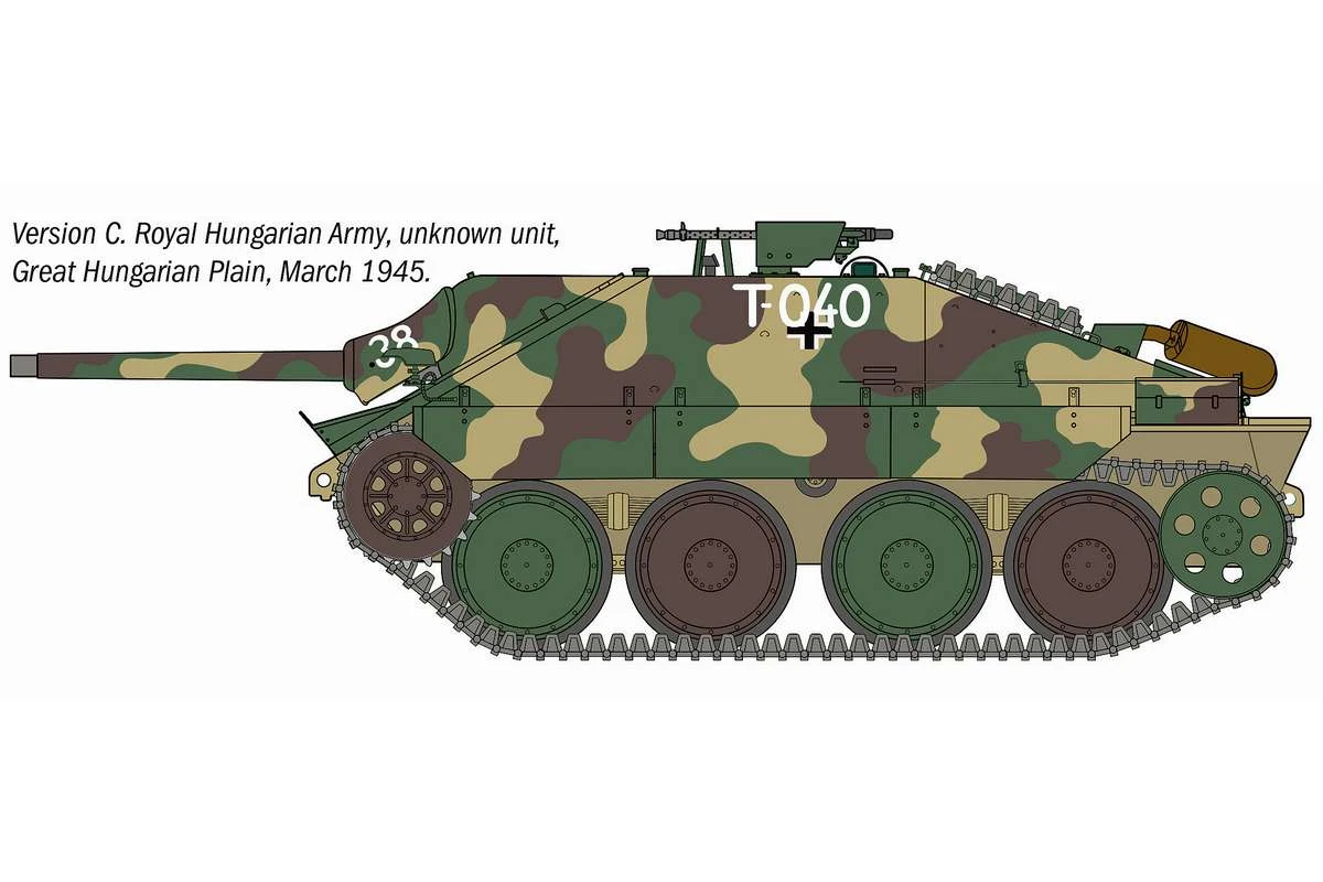 Jagdpanzer 38(t) Hetzer, tysk pansarvärnskanon 1/35 - 3