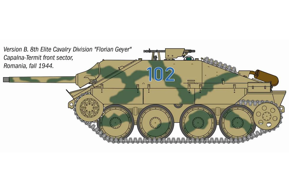 Jagdpanzer 38(t) Hetzer, tysk pansarvärnskanon 1/35 - 4