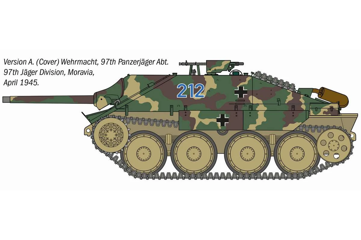 Jagdpanzer 38(t) Hetzer, tysk pansarvärnskanon 1/35 - 5