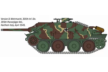 Jagdpanzer 38(t) Hetzer, tysk pansarvärnskanon 1/35