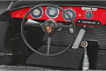 Porsche 356 B Coupé, classic sportcar 1/16