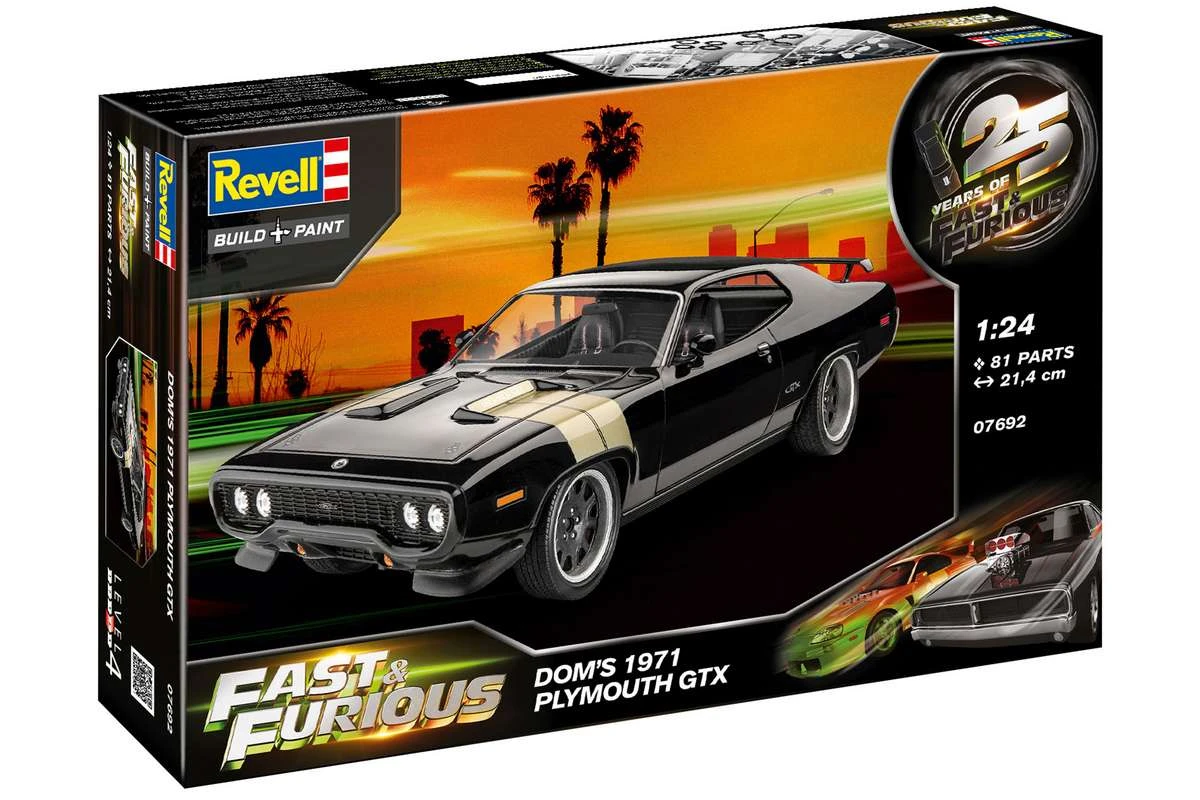 Fast & Furious Dominic's 1971 Plymouth GTX 1/24