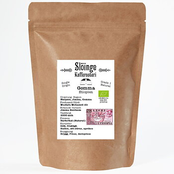 Slöinge kafferosteri - Gomma - Natural - Rwanda - Ljusrostade hela kaffebönor  - 250g