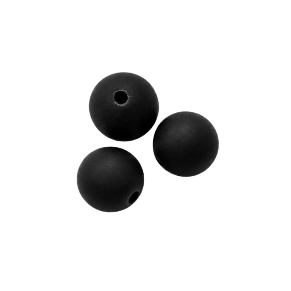 Polarispärlor 10 mm svart 10 st