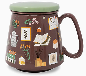 Steel Mill & Co UK : Book Nook Tea Infuser Mugg  - Mugg med tesil och lock