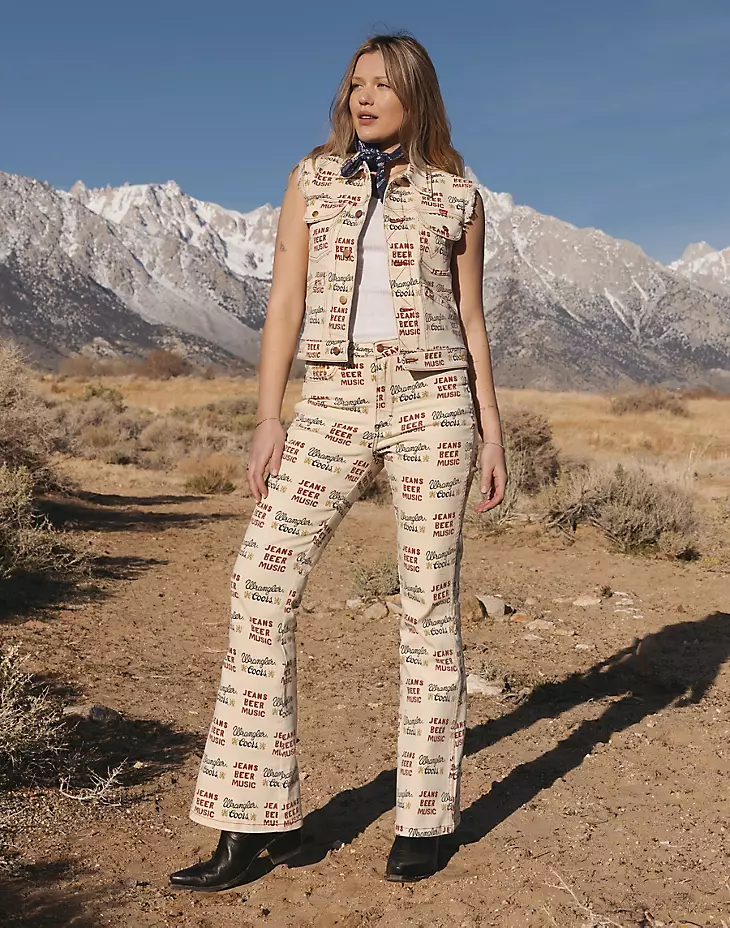 Wrangler X Coors flare jeans  - 4