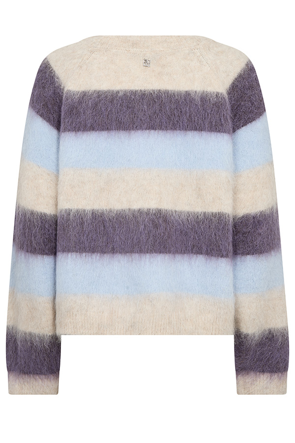 Mos Mosh - MMSuvi Stripe Knit Sweet Grape - 5