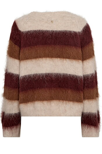 Mos Mosh - MMSuvi Stripe Knit Sweet Grape