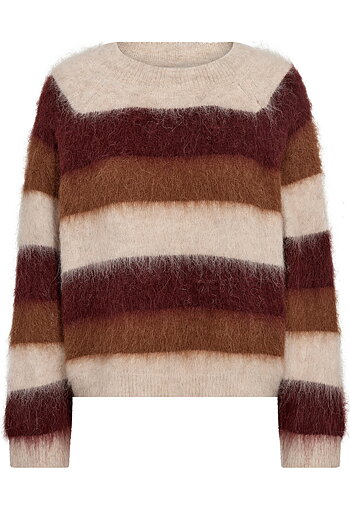 Mos Mosh - MMSuvi Stripe Knit Sweet Grape
