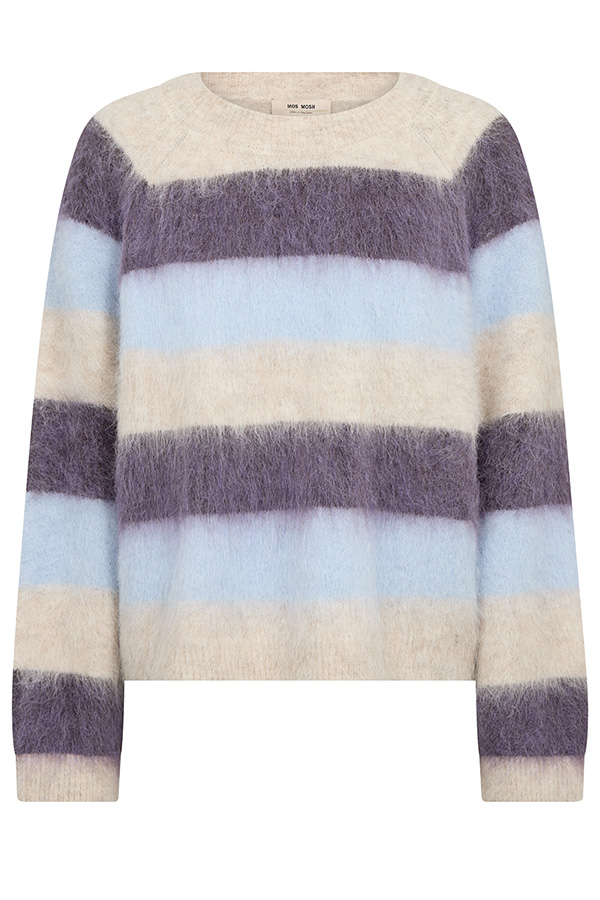 Mos Mosh - MMSuvi Stripe Knit Sweet Grape - 4