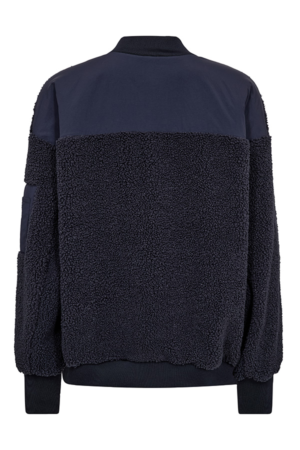 Mos Mosh - MMEmeline Teddy Jacket Salute Navy - 4