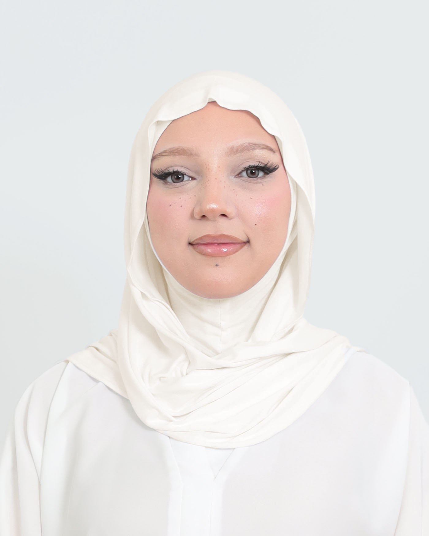 Hijab - Instant Jersey with Ninja Underscarf - Off-White - 5