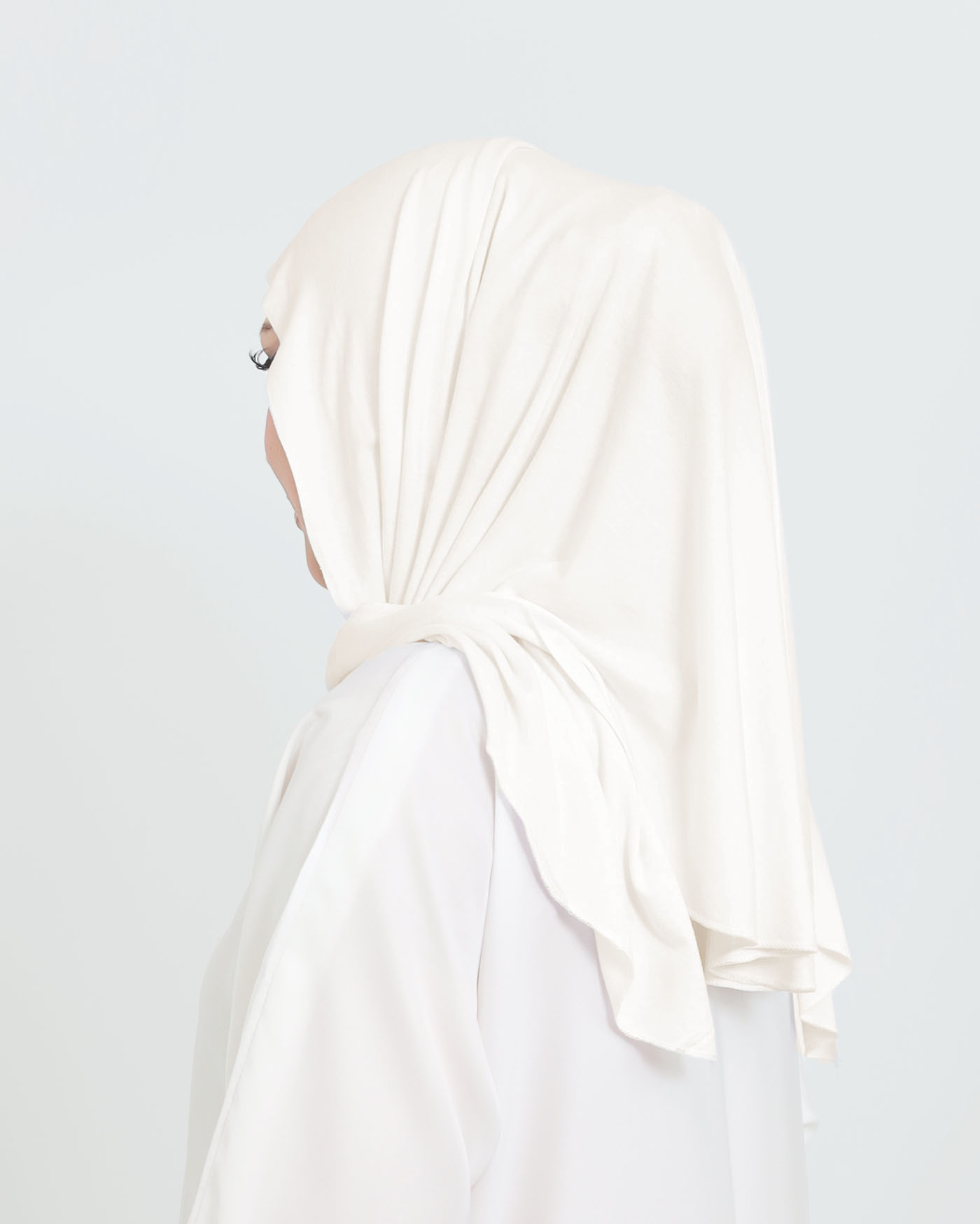 Hijab - Instant Jersey with Ninja Underscarf - Off-White - 2