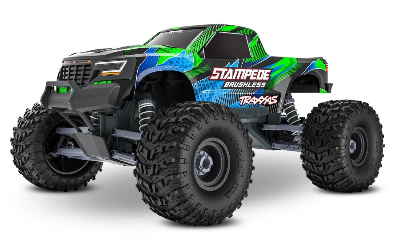 Traxxas Stampede 2WD 1/10 HD VX3 BL 3S RTR Grön