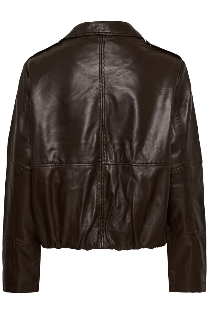 Culture Liopa Canja Leather Jacket Coffee Bean - 2