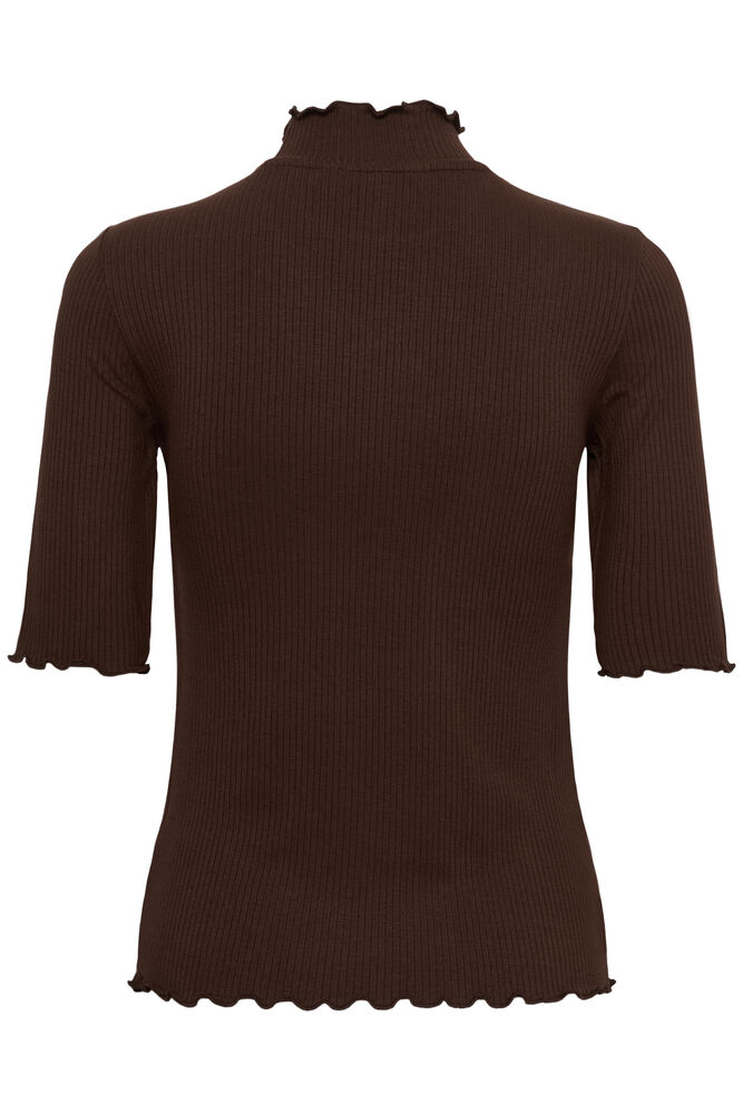 Cream Ribba Turtleneck Tshirt Java - 3
