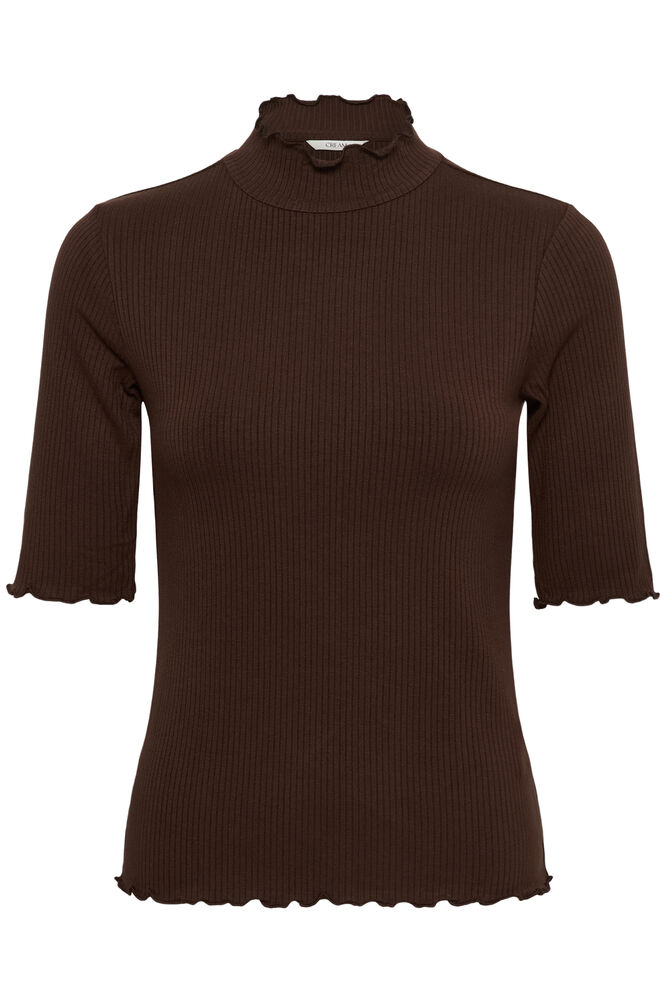 Cream Ribba Turtleneck Tshirt Java