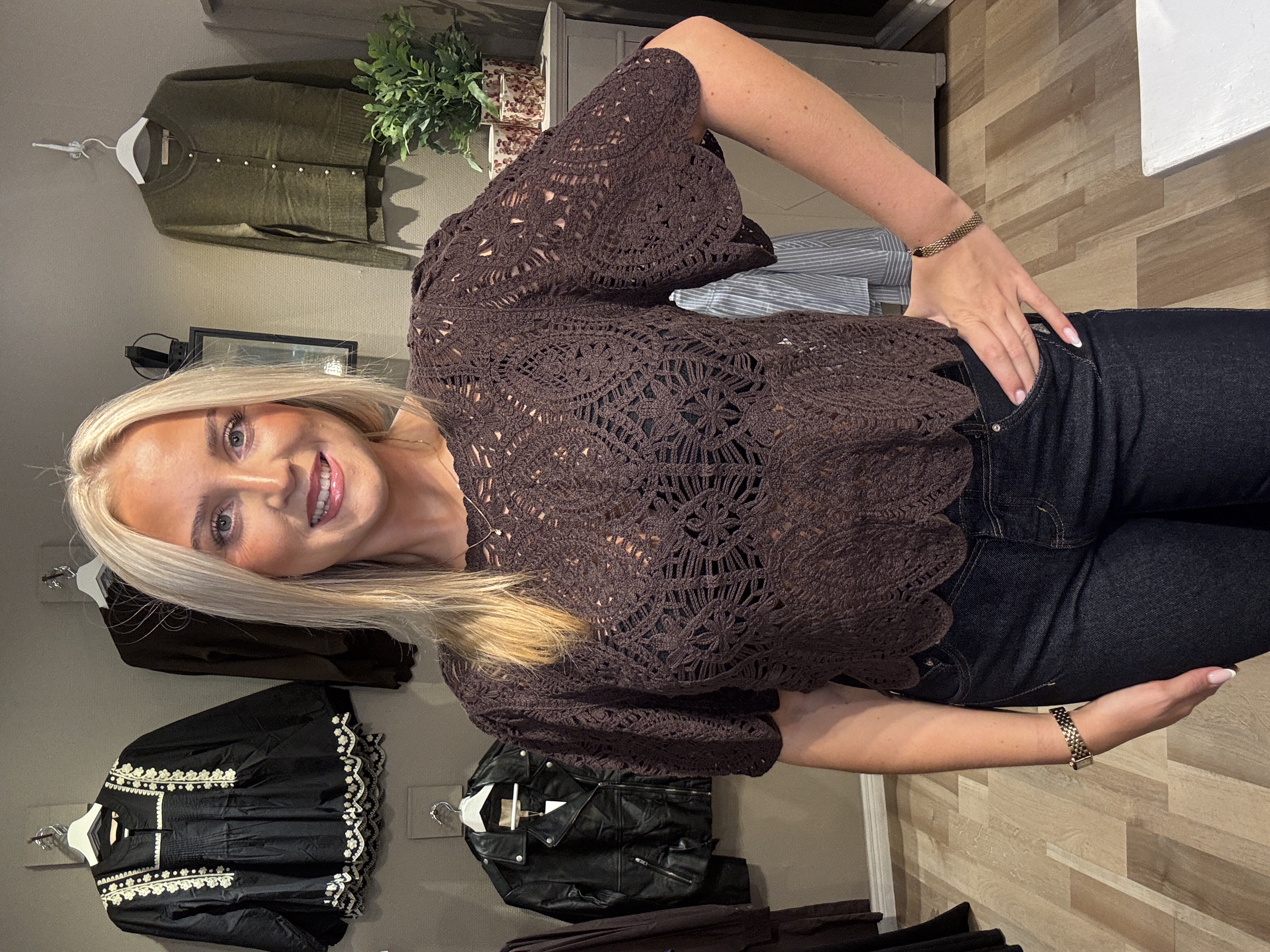 Cream Mindie Crochet Blouse - 3