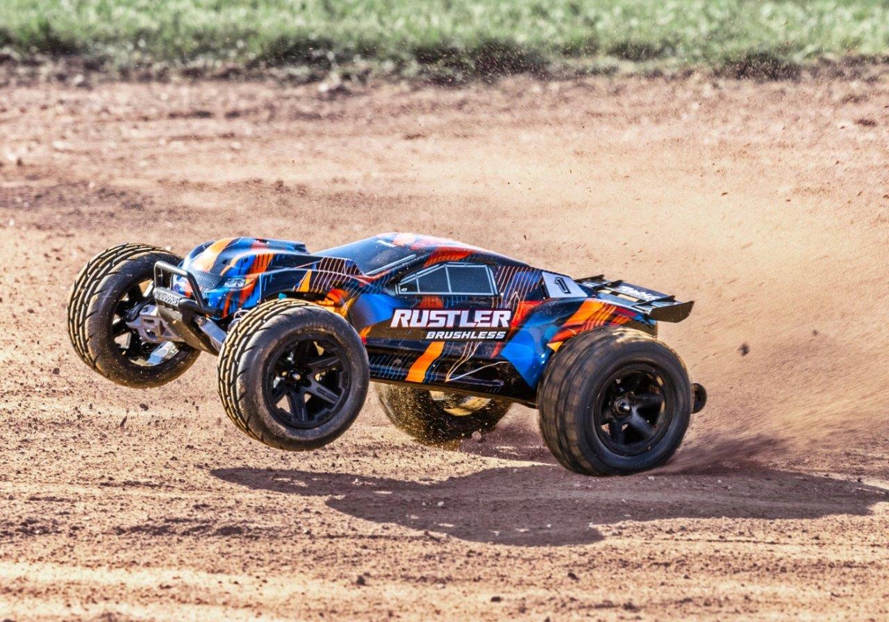 Traxxas Rustler 2WD 1/10 HD VX3 BL 3S RTR Orange - 8