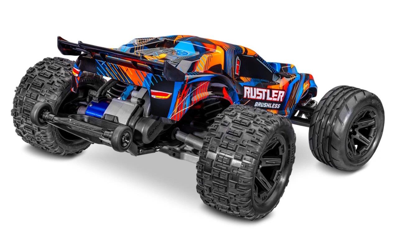 Traxxas Rustler 2WD 1/10 HD VX3 BL 3S RTR Orange - 2