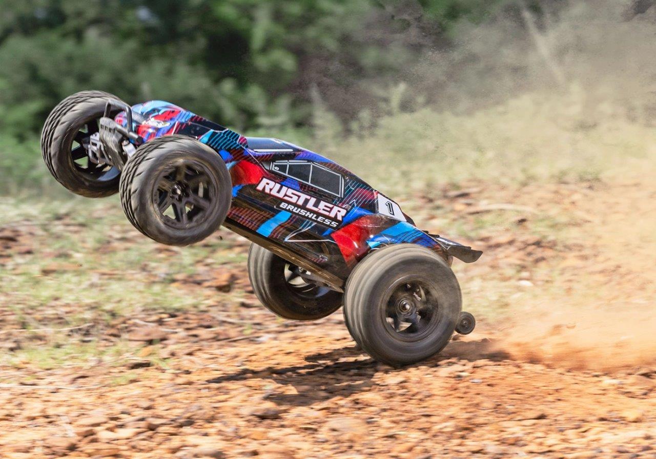 Traxxas Rustler 2WD 1/10 HD VX3 BL 3S RTR Röd - 9