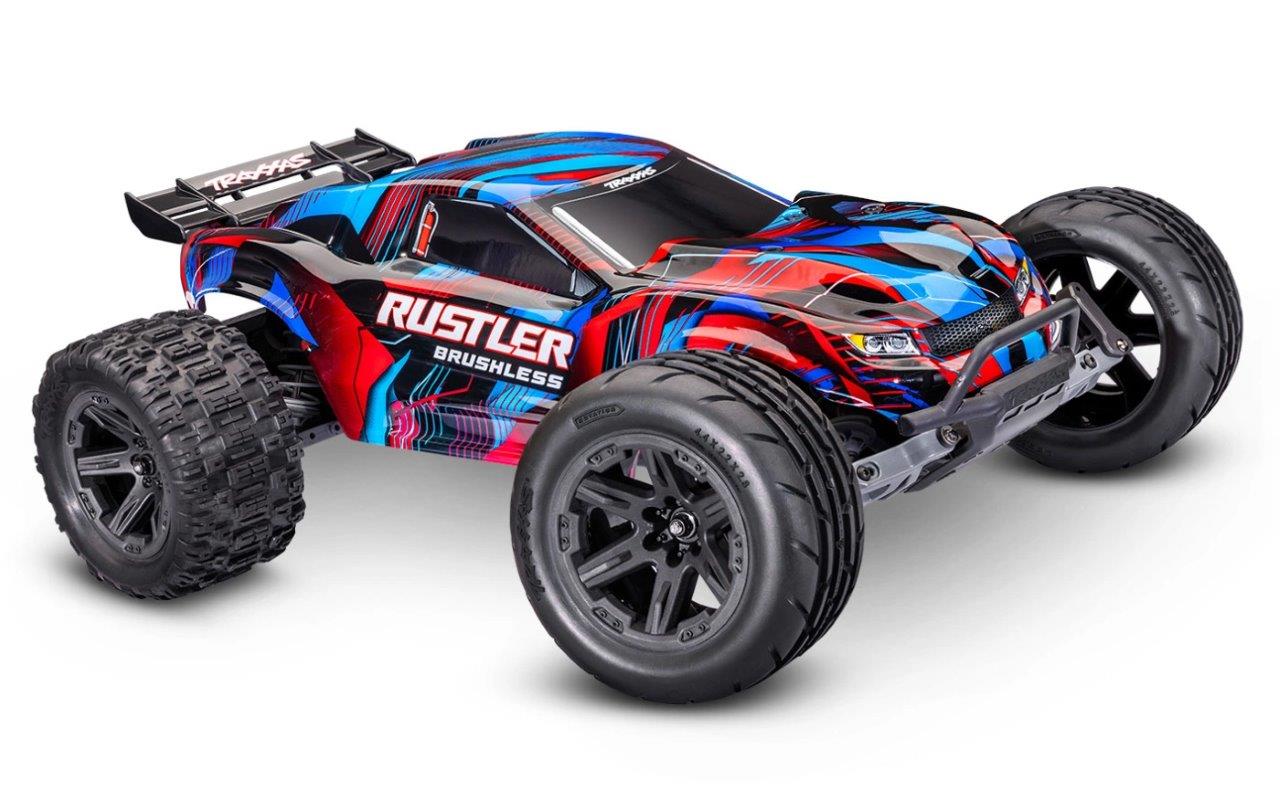 Traxxas Rustler 2WD 1/10 HD VX3 BL 3S RTR Röd