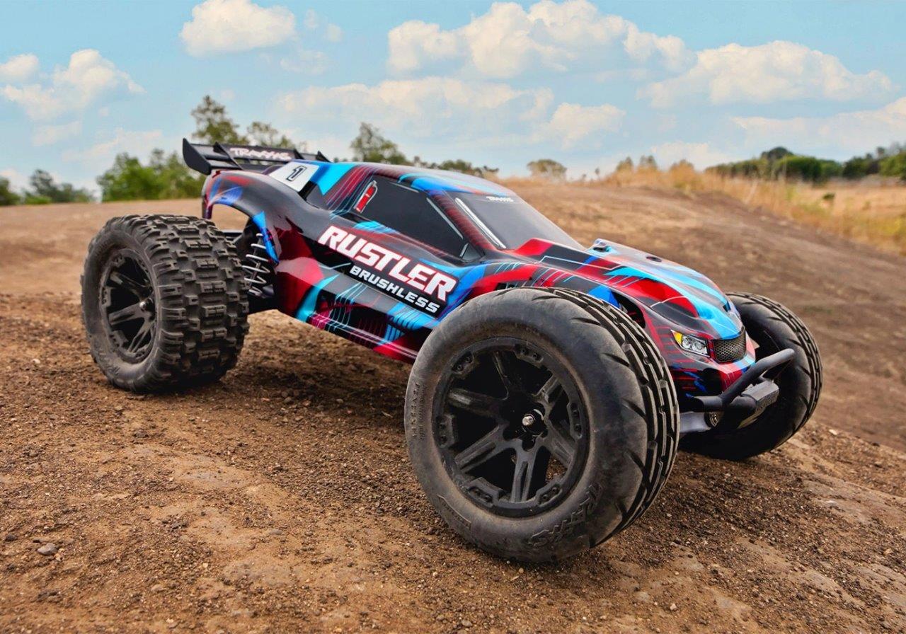 Traxxas Rustler 2WD 1/10 HD VX3 BL 3S RTR Röd - 11