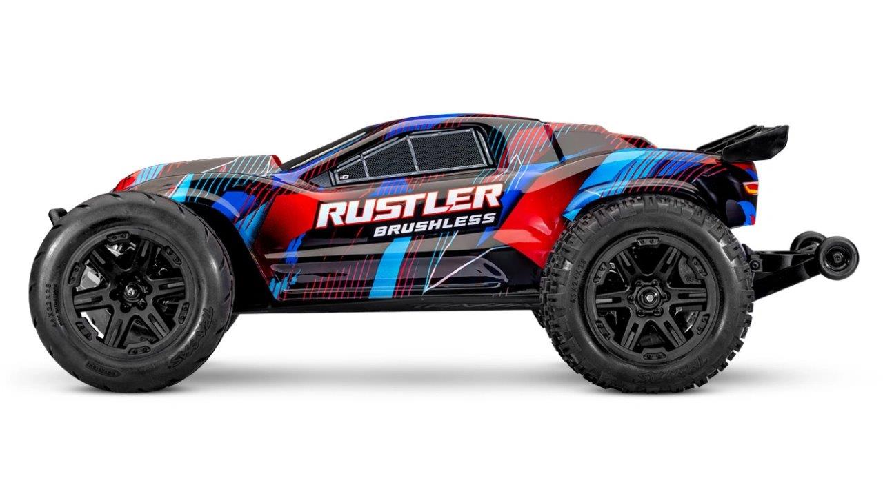 Traxxas Rustler 2WD 1/10 HD VX3 BL 3S RTR Röd - 3