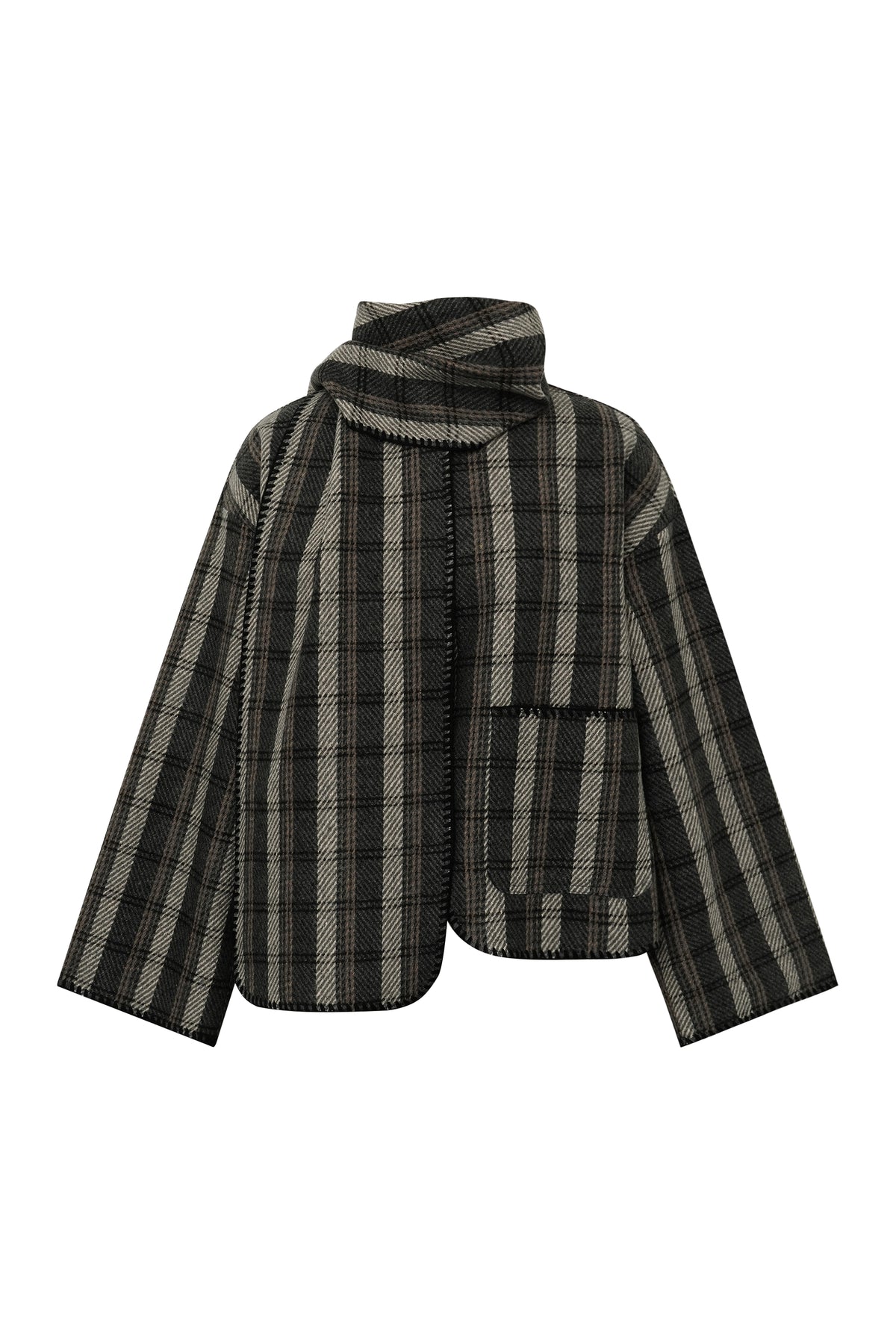 A-View - Checki Jacket Grey / Black - 5