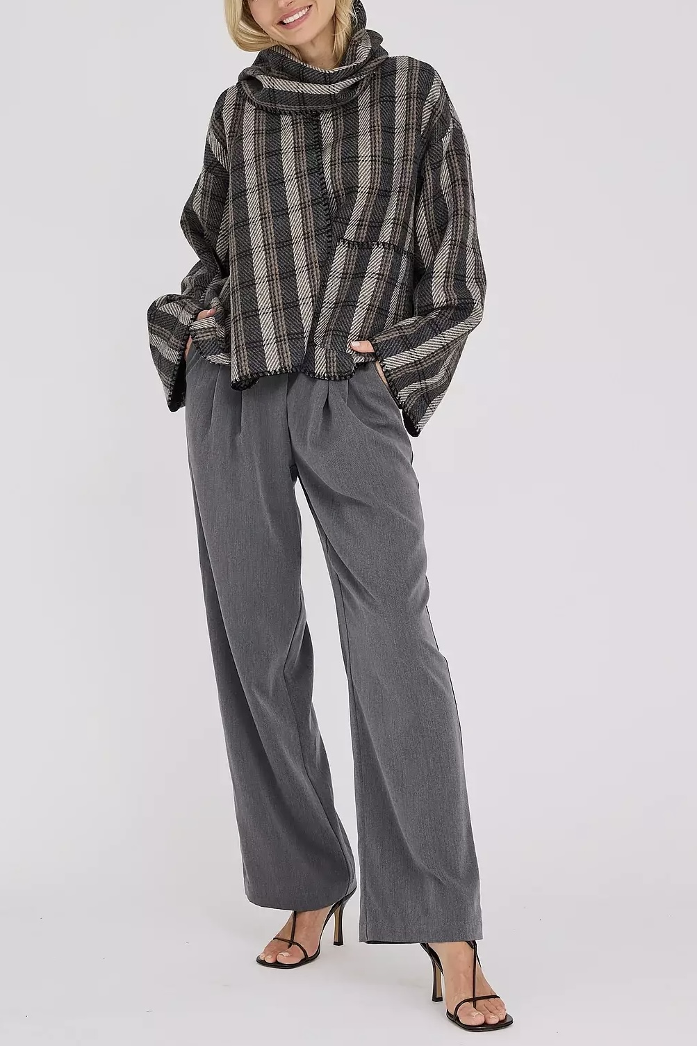 A-View - Checki Jacket Grey / Black - 3