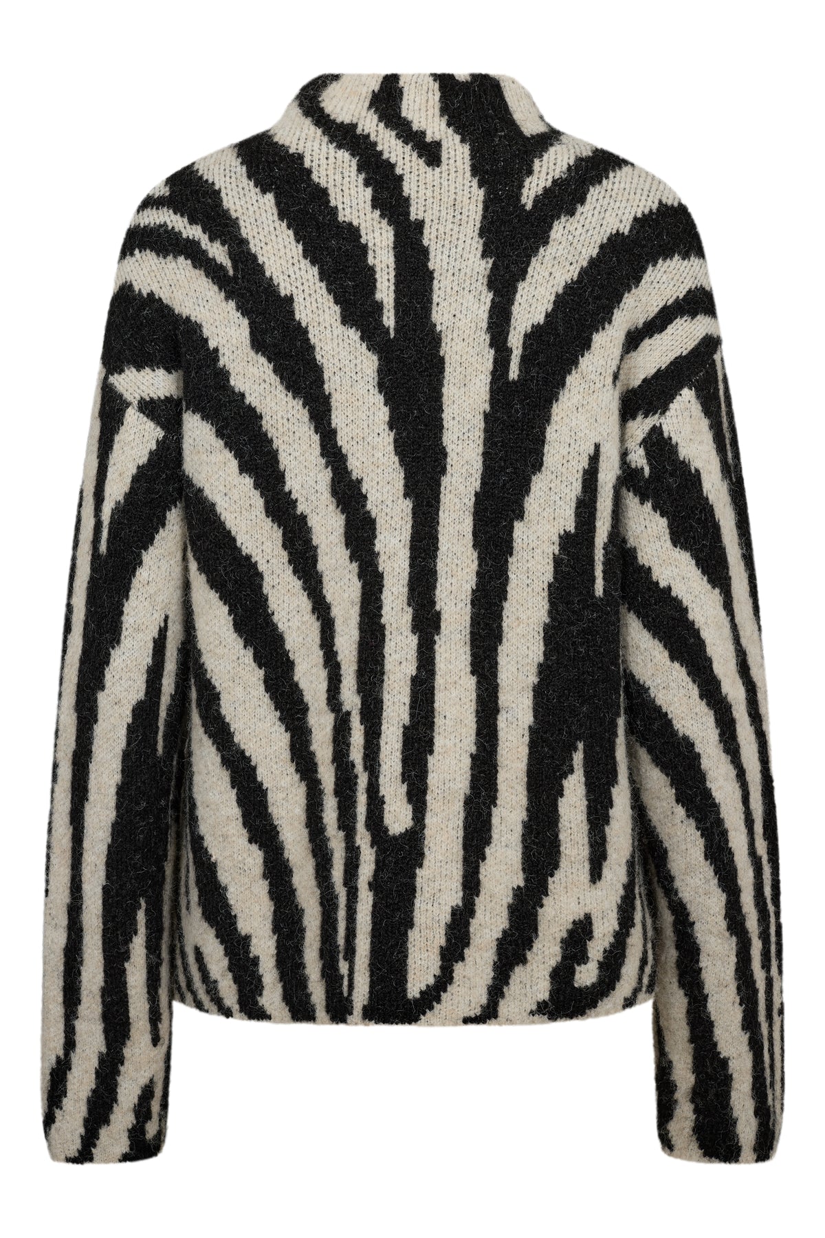 A-View - Zebra Knit Pullover Black / Offwhite - 5
