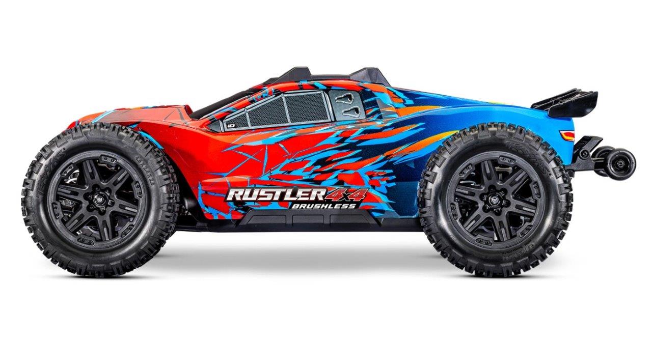 Traxxas Rustler 4x4 1/10 HD VX3 BL 3S RTR Röd - 2