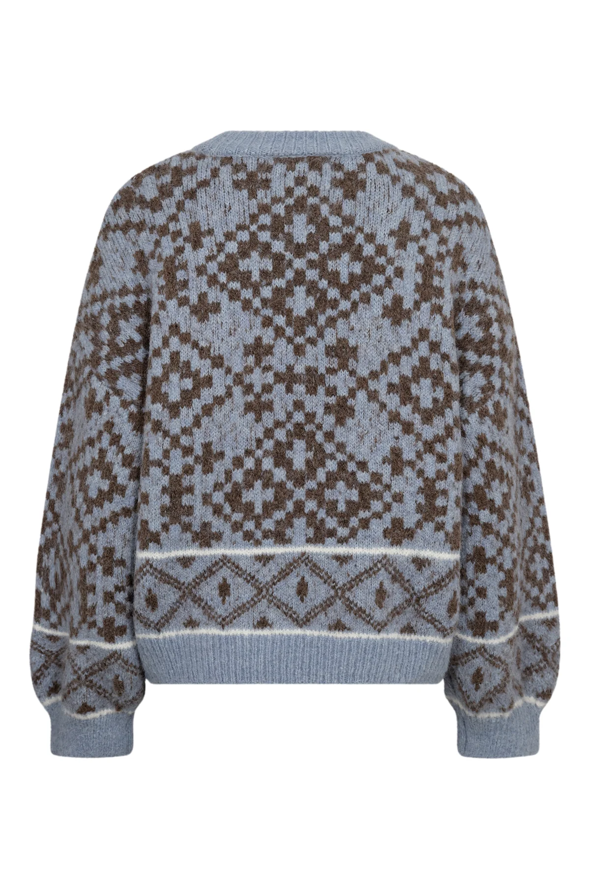 A-View - Luxana Knit Pullover Brown/Blue - 6