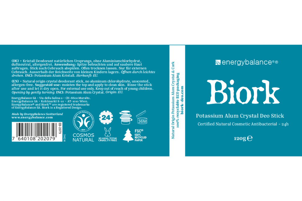 Biork crystal  deodorant  stick 120g - 4