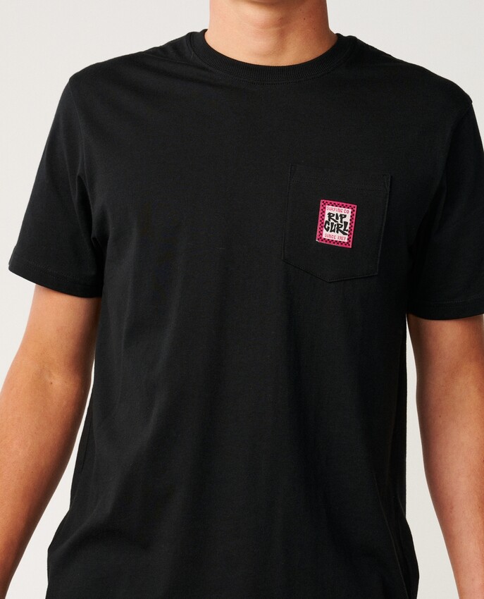Rip Curl t-shirt Streamline Pocket Badge black - 7