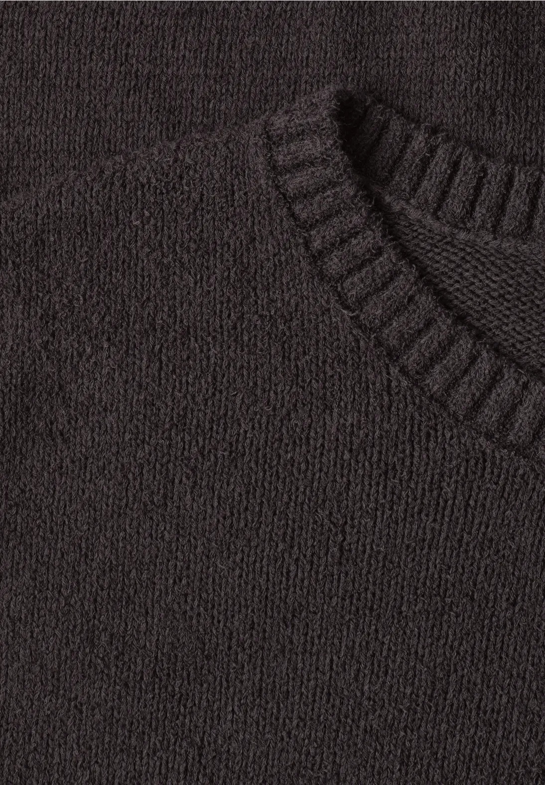 Sleeveless Sweater Frisée - Black Coffee - Street One - 5