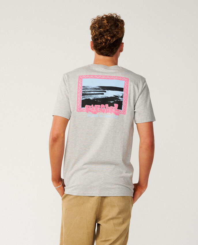 Rip Curl t-shirt Streamline Line up grey marle - 2
