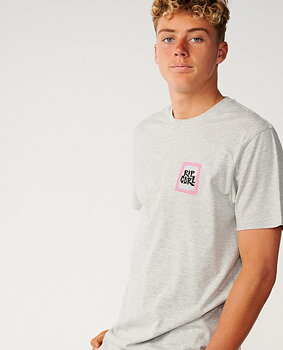 Rip Curl t-shirt Streamline Line up grey marle