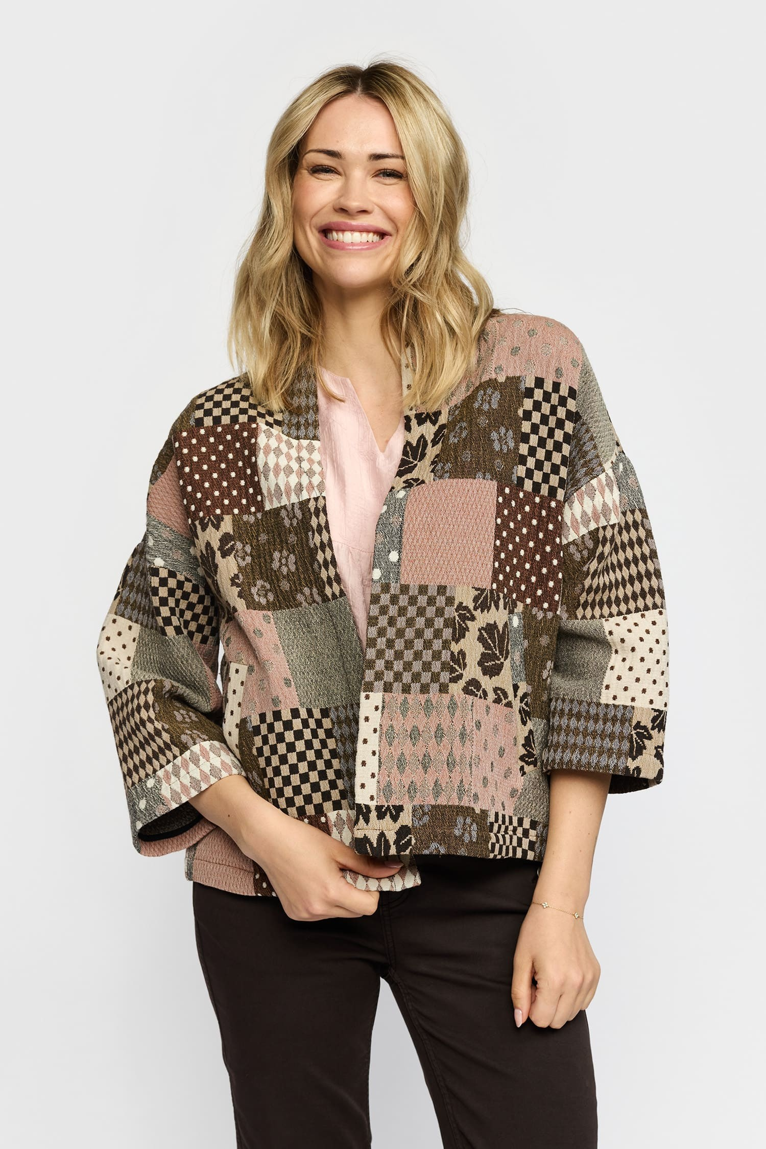 Ditte cardigan - Brown - 2-Biz