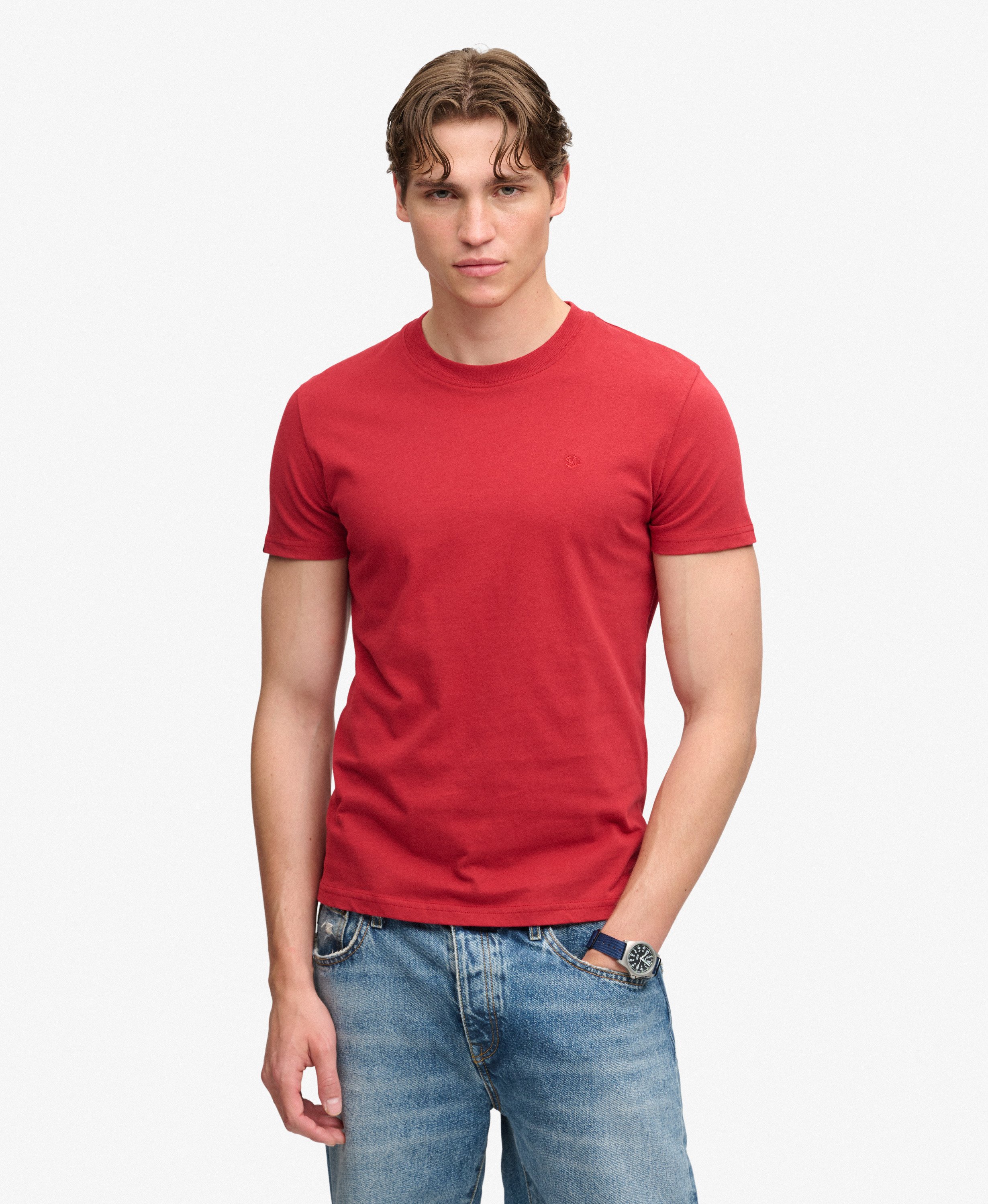 Superdry - Essential SDCO Logo Tee - Red