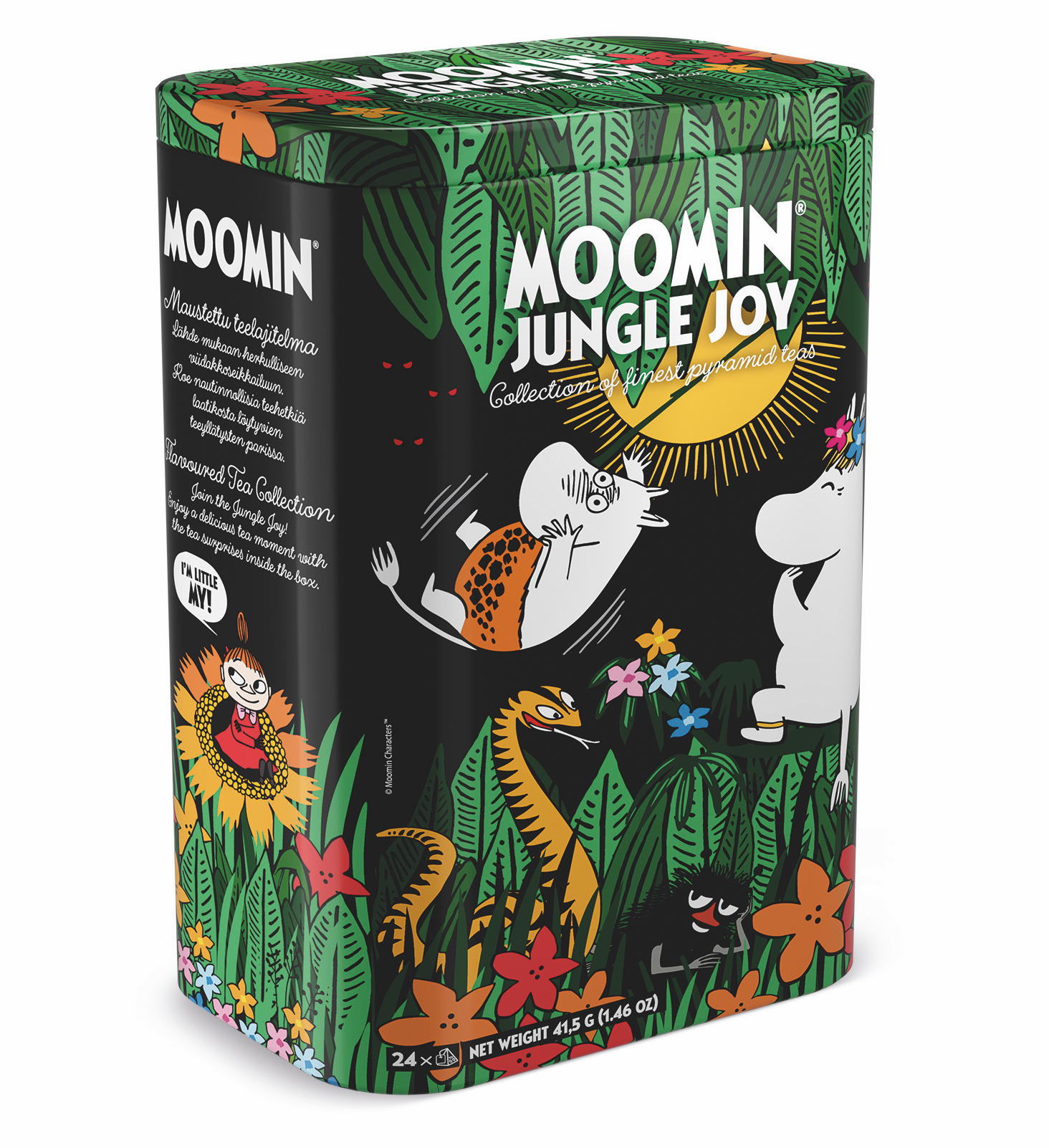 Moomin Tin with 24 Tea Bags - Moomin Jungle Joy